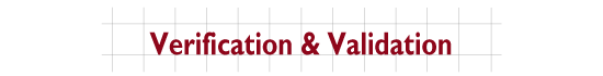 Verification and Validation header